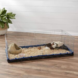 Cage pour lapin nain fond bleu étanche Longueur118 Cm X Largeur 35 cm X hauteur 60 CM