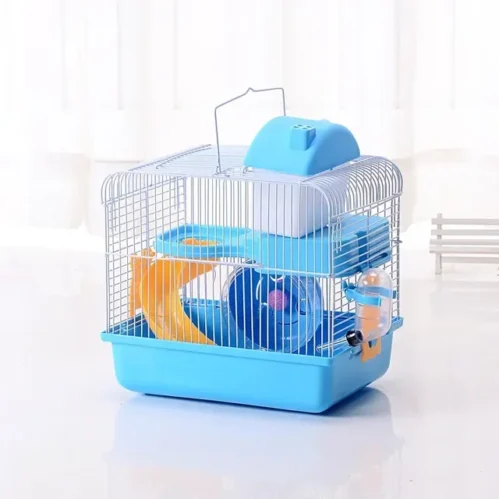 cage pour hamster russe bleue
