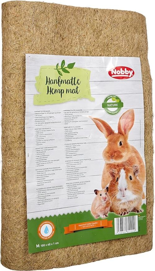 tapis de chanvre pour lapin nain