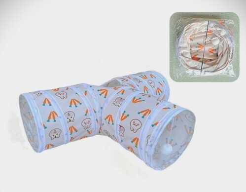 Tunnel de jeu pour lapin nain et hamsters